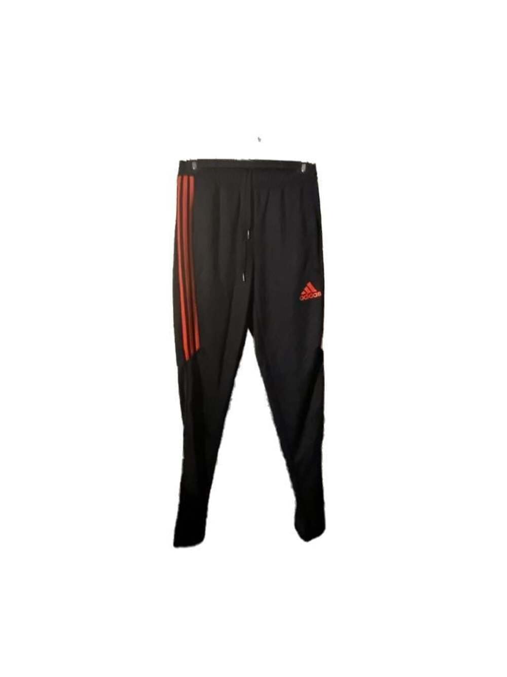 adidas Tiro 21 Training Track Pants Black with Solar Red Stripes